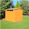 8 x 6 (2.39m x 1.79m) - Tongue And Groove Security - Apex Garden Wooden Shed / Workshop - High Level Windows - Single Door - 12mm Tongue And Groove Floor And Roof 