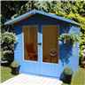 7 X 5 - Premier Wooden Summerhouse - Double Doors - 12mm T&g Walls & Floor