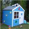 4 X 4 (1.12m X 1.19m) - Wooden Playhut Playhouse