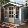 10 x 7 - Premier Wooden Summerhouse - Single Doors - 12mm T&g Walls - Floor - Roof