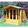 10 x 7 - Premier Wooden Summerhouse - Optional Veranda - 12mm T&g Walls - Floor - Roof