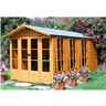 13 X 7 - Premier Wooden Summerhouse + Roof Overhang + Optional Veranda - 12mm T&g - Walls - Floor - Roof