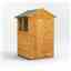 4 x 4 Premium Tongue And Groove Apex Shed - Single Door - 2 Windows - 12mm Tongue And Groove Floor And Roof