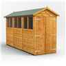 12 X 4 Premium Tongue And Groove Apex Shed - Double Doors - 6 Windows - 12mm Tongue And Groove Floor And Roof