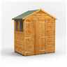 4 x 6 Premium Tongue And Groove Apex Shed - Double Doors - 2 Windows - 12mm Tongue And Groove Floor And Roof