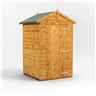 4 x 4 Premium Tongue And Groove Apex Shed - Single Door - Windowless - 12mm Tongue And Groove Floor And Roof