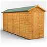 16 X 4 Premium Tongue And Groove Apex Shed - Single Door - Windowless - 12mm Tongue And Groove Floor And Roof