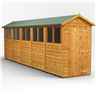 20 X 4 Premium Tongue And Groove Apex Shed - Single Door - 10 Windows - 12mm Tongue And Groove Floor And Roof