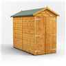 8 x 4 Premium Tongue And Groove Apex Shed - Double Doors - Windowless - 12mm Tongue And Groove Floor And Roof