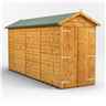 14 x 4 Premium Tongue And Groove Apex Shed - Double Doors - Windowless - 12mm Tongue And Groove Floor And Roof