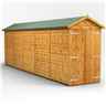 20 x 4 Premium Tongue And Groove Apex Shed - Double Doors - Windowless - 12mm Tongue And Groove Floor And Roof