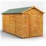 14 X 6 Premium Tongue And Groove Apex Shed - Double Doors - Windowless - 12mm Tongue And Groove Floor And Roof