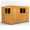 10 x 6 Premium Tongue And Groove Pent Shed - Single Door - 4 Windows - 12mm Tongue And Groove Floor And Roof