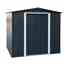OOS - AWAITING RETURN TO STOCK DATE - 8 X 6 Value Apex Metal Shed - Anthracite Grey (2.62m X 1.82m)