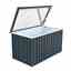 OOS - AWAITING RETURN TO STOCK DATE - 4 X 2 Value Metal Storage Box - Anthracite Grey (1.34m X 0.73m)