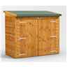 6 x 4 Premium Tongue And Groove Reverse Pent Bike Shed - 12mm Tongue And Groove Floor And Roof