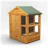 4 x 6 Premium Tongue And Groove Apex Potting Shed - Single Door - 8 Windows - 12mm Tongue And Groove Floor And Roof