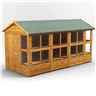 14 x 6 Premium Tongue And Groove Apex Potting Shed - Single Door - 18 Windows - 12mm Tongue And Groove Floor And Roof
