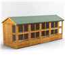 18 x 6 Premium Tongue And Groove Apex Potting Shed - Single Door - 22 Windows - 12mm Tongue And Groove Floor And Roof