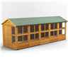 20 x 6 Premium Tongue And Groove Apex Potting Shed - Single Door - 24 Windows - 12mm Tongue And Groove Floor And Roof