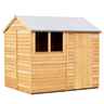 8 X 6 - Reverse - Super Value Overlap - Apex Wooden Shed - 1 Window - Single Door