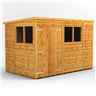 10 x 6 Premium Tongue And Groove Pent Shed - Double Doors - 4 Windows - 12mm Tongue And Groove Floor And Roof