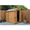 7 X 5 (2.1m X 1.5m) Overlap Apex Shed With Single Door Windowless - Modular