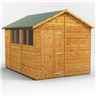 10 x 8  Premium Tongue and Groove Apex Shed - Single Door - 4 Windows - 12mm Tongue and Groove Floor and Roof
