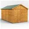 14 x 8  Premium Tongue and Groove Apex Shed - Single Door - Windowless - 12mm Tongue and Groove Floor and Roof