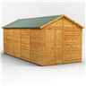 18 x 8  Premium Tongue and Groove Apex Shed - Single Door - Windowless - 12mm Tongue and Groove Floor and Roof
