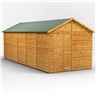 20 x 8 Premium Tongue and Groove Apex Shed - Single Door - Windowless - 12mm Tongue and Groove Floor and Roof