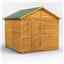 8 x 8 Premium Tongue and Groove Apex Shed - Double Doors - Windowless - 12mm Tongue and Groove Floor and Roof