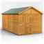 14 x 8 Premium Tongue and Groove Apex Shed - Double Doors - Windowless - 12mm Tongue and Groove Floor and Roof