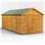18 x 8 Premium Tongue and Groove Apex Shed - Double Doors - Windowless - 12mm Tongue and Groove Floor and Roof
