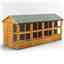 16 x 6 Premium Tongue And Groove Apex Potting Shed - Double Doors - 20 Windows - 12mm Tongue And Groove Floor And Roof
