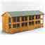 18 x 6 Premium Tongue And Groove Apex Potting Shed - Double Doors - 22 Windows - 12mm Tongue And Groove Floor And Roof
