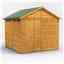 10 x 8 Security Tongue and Groove Apex Shed - Single Door - 4 Windows - 12mm Tongue and Groove Floor and Roof