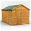 12 x 8 Security Tongue and Groove Apex Shed - Double Doors - 6 Windows - 12mm Tongue and Groove Floor and Roof