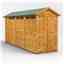 14 x 4 Security Tongue and Groove Apex Shed - Double Doors - 6 Windows - 12mm Tongue and Groove Floor and Roof