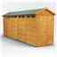18 x 4 Security Tongue and Groove Apex Shed - Single Door - 8 Windows - 12mm Tongue and Groove Floor and Roof