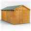 18 x 8 Security Tongue and Groove Apex Shed - Single Door - 8 Windows - 12mm Tongue and Groove Floor and Roof
