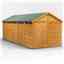 20 x 8 Security Tongue and Groove Apex Shed - Single Door - 10 Windows - 12mm Tongue and Groove Floor and Roof