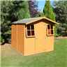 7 X 7 - Tongue & Groove - Apex Garden Shed - 2 Windows - Single Door - 12mm Tongue And Groove Floor