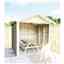 8 x 7 Premium Outside Dining Shelter / Smoking Shelter - Pressure Treated Tongue And Groove Apex - Includes 6ft Picnic Bench