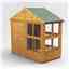  4 x 8 Premium Tongue And Groove Apex Potting Shed - Single Door - 12 Windows - 12mm Tongue And Groove Floor And Roof