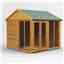 8 x 8 Premium Tongue And Groove Apex Summerhouse - Double Doors - 12mm Tongue And Groove Floor And Roof