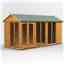 14 x 6 Premium Tongue And Groove Apex Summerhouse - Double Doors - 12mm Tongue And Groove Floor And Roof