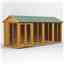 16 X 6 Premium Tongue And Groove Apex Summerhouse - Double Doors - 12mm Tongue And Groove Floor And Roof