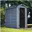 OUT OF STOCK 4 X 6 (1.22m x 1.83m) Single Door Apex Plastic Shed With Skylight Roofing