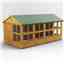 16 x 8 Premium Tongue and Groove Apex Potting Shed - Double Door - 24 Windows - 12mm Tongue and Groove Floor and Roof	
